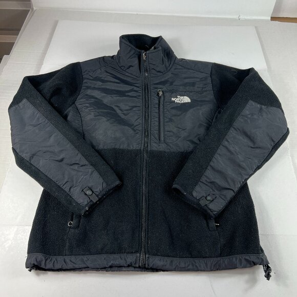 The North Face TNF Denali Jacket Women's Medium Black Polortec Full Zip Fleece - Picture 1 of 16